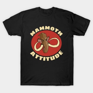 Woolly Mammoth Pun Mammoth Attitude Graphic T-Shirt